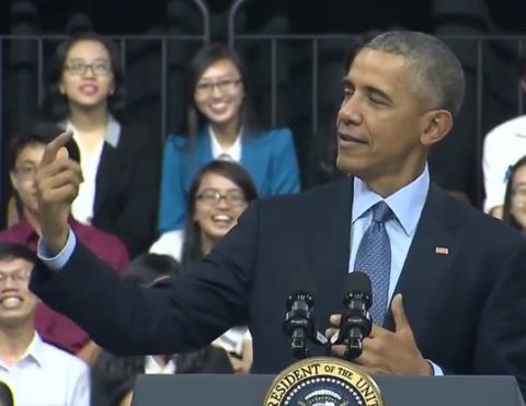 Trần Lập, Sơn Tùng M-TP được nhắc đến trong bài phát biểu của Tổng thống Obama